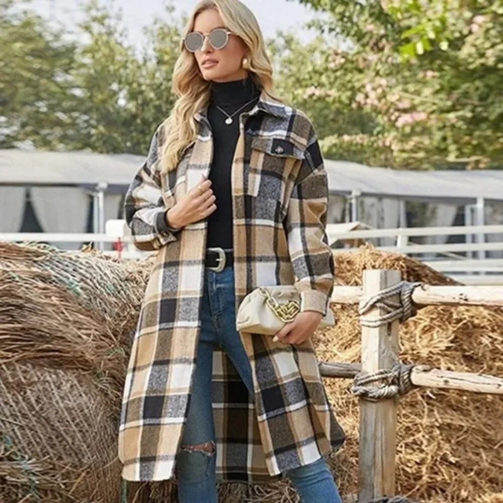 Fall Plaid Coat